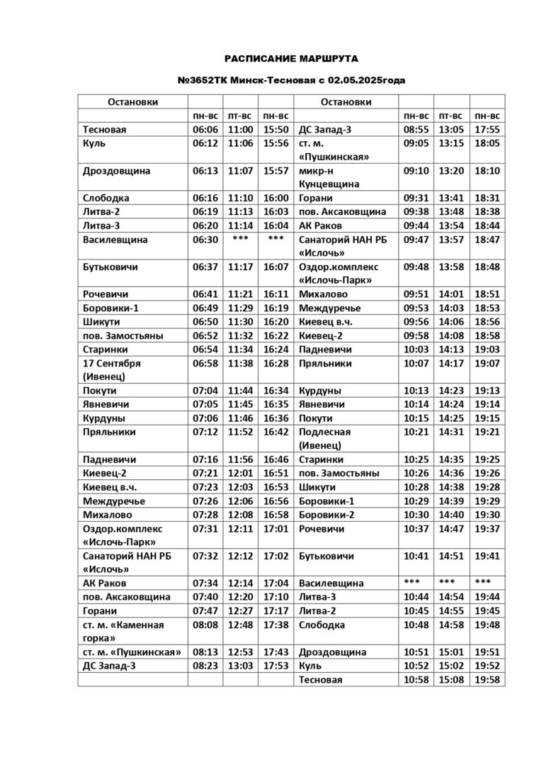 тесновая 06.05.2025